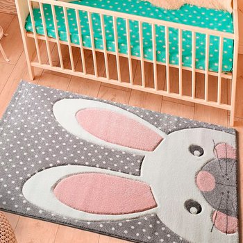 Alfombras 100% Polipropileno HEAT-SET FRISÈ Alfombra infantil rabbit
